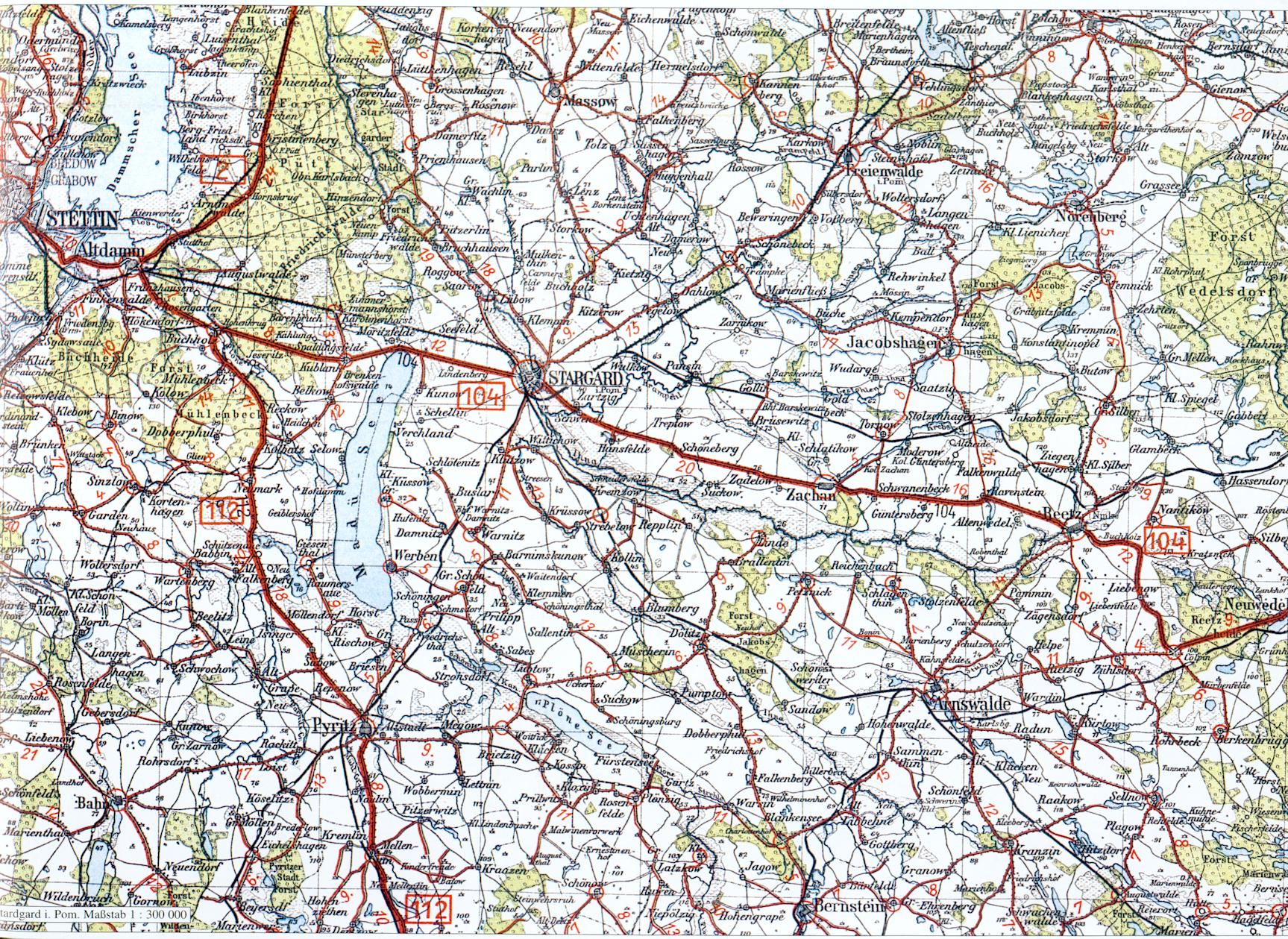 Umgebung Stargard Umgebung Stargard